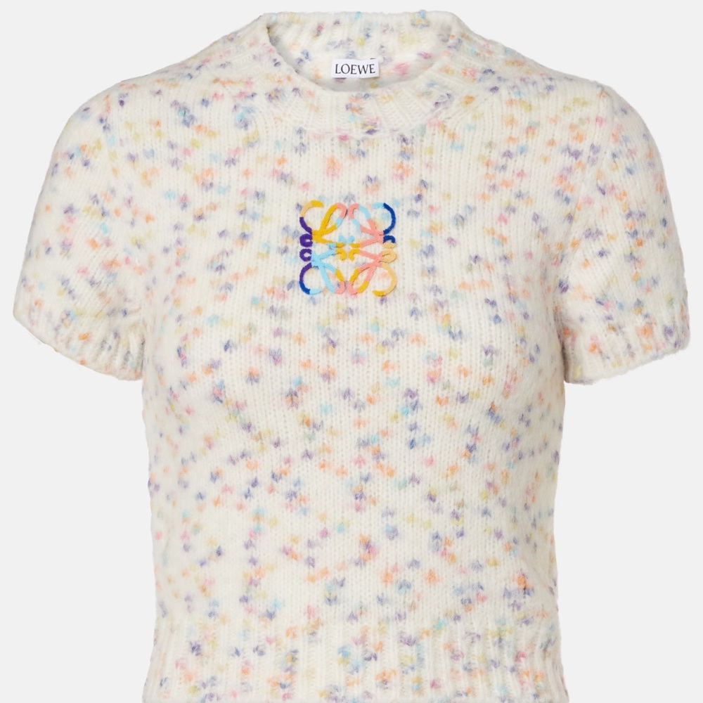 Loewe Kids Colorful Speckled Knit Sweater
